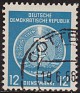 Germany 1954 Coat Of Arms 12 DM Blue Scott  O5